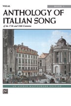 Anthology of Italian Songs No. 1 Vocal Solo & Collections sheet music cover